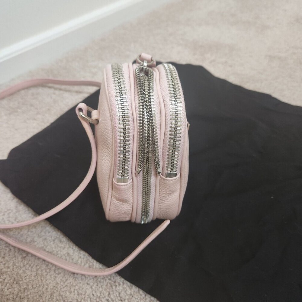 Kara Pebbled Leather Pink two-way wear crossbody bag - Picture 8 of 16